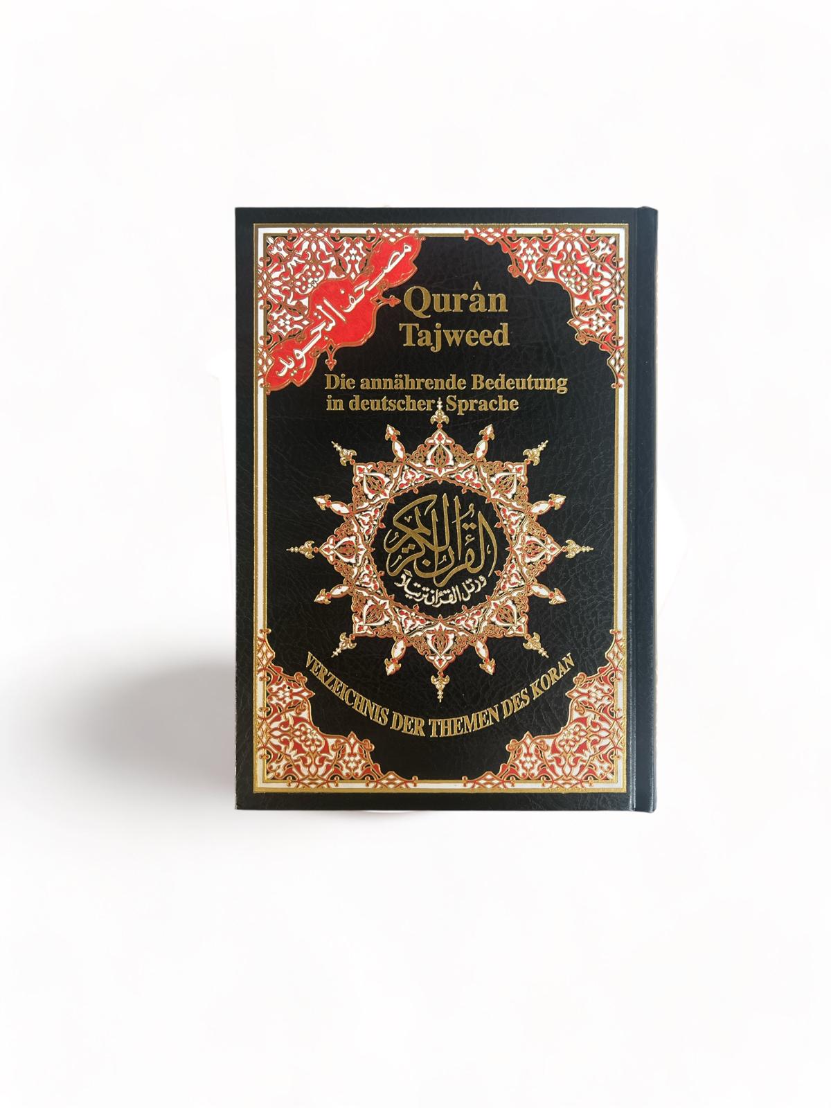 Coran Tajwid avec Traduction en Allemand, taille : 17x24 cm Dar Al Ma'rifa Livre Coran/Qur'an Tajwid Noir 9789933423162 Librairie Musulmane Al-imen