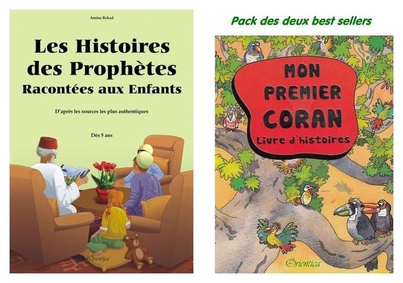 Pack deux livres de référence (à partir de 5 ans) : Mon Premier Coran + Les Histoires des Prophètes Racontées aux Enfants Orientica Livre > Islam 9782492026126 Librairie Musulmane Al-imen