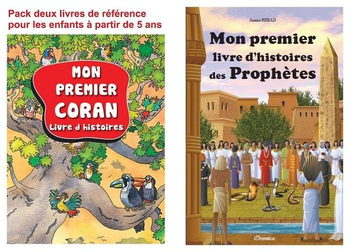 Pack deux livres de référence pour les enfants à partir de 5 ans : Mon premier Coran + Mon premier livre d'histoires des prophètes Orientica Livre > Islam 9782492026119 Librairie Musulmane Al-imen
