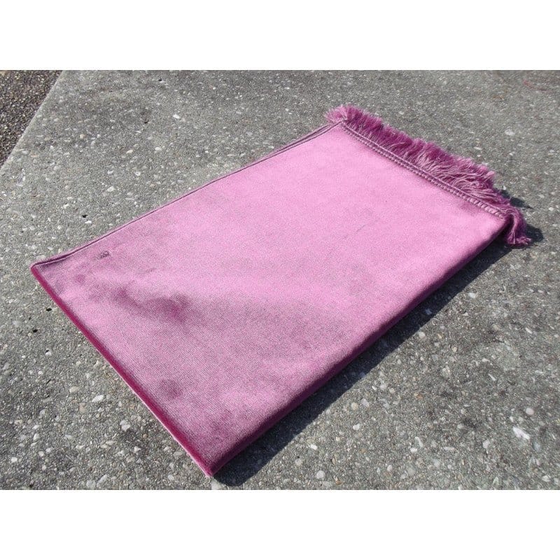 Tapis De Prière Velours Luxe Couleur Unie - ROSE TAMATIA / CH1-0766 Sana Tapis de prière > Velours 3700495411097 Librairie Musulmane Al-imen
