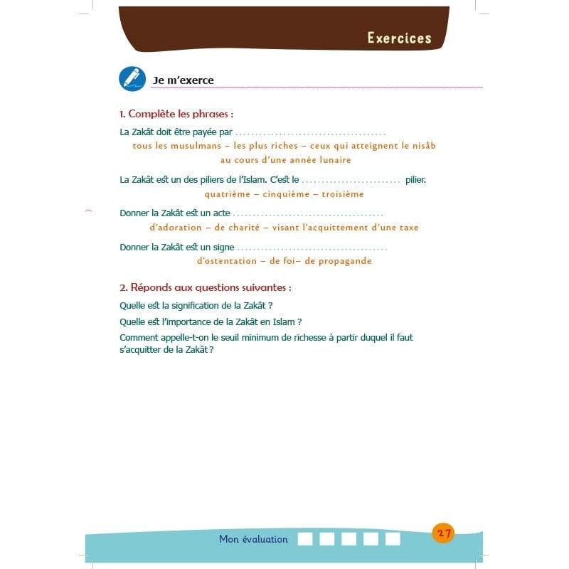 Arc-en-ciel 5 - Manuel d'enseignement des bases de l'Islam Al-Hadîth Livre Islam Enfant 9782875452542 Librairie Musulmane Al-imen