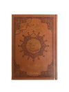 Coran Tajwid - Lecture Warsh en Couverture Cuir Luxueuse (avec index des mots et des sujets), taille : 14x20 cm Marron Al - imen