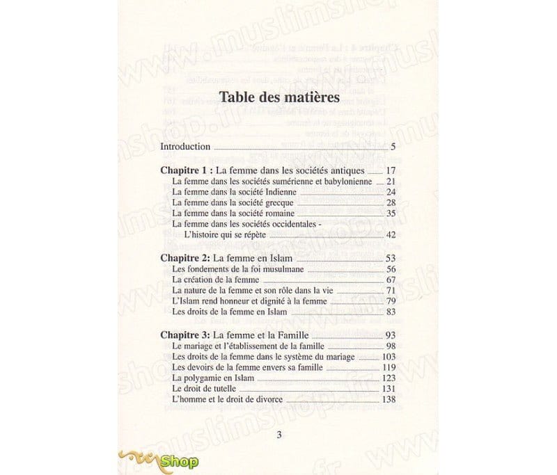 La femme dans les grandes civilisations et perspectives musulmanes Tawhid Livre Islam Femme 9782910941963 Librairie Musulmane Al-imen