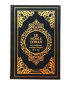 Le Noble Coran noir doré et la traduction en langue française de ses sens - couverture cartonnée en daim disponible chez Al - imen