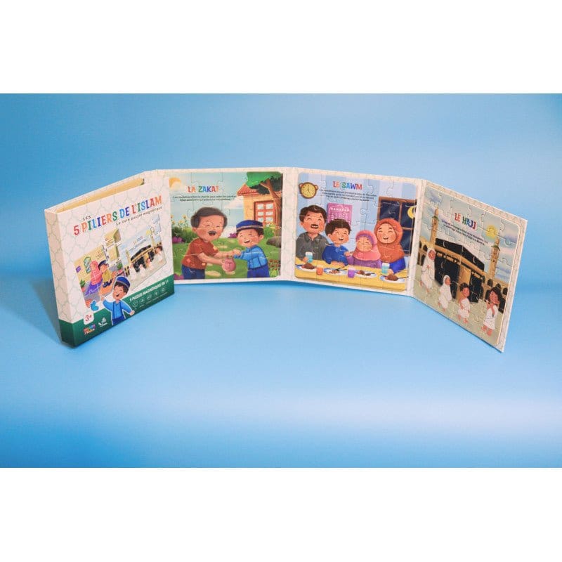 Livre Puzzle Magnétique : Les 5 Piliers de l'Islam (5 Puzzles Magnétiques en 1) Sana Jeu Islam 9782356337009 Librairie Musulmane Al-imen