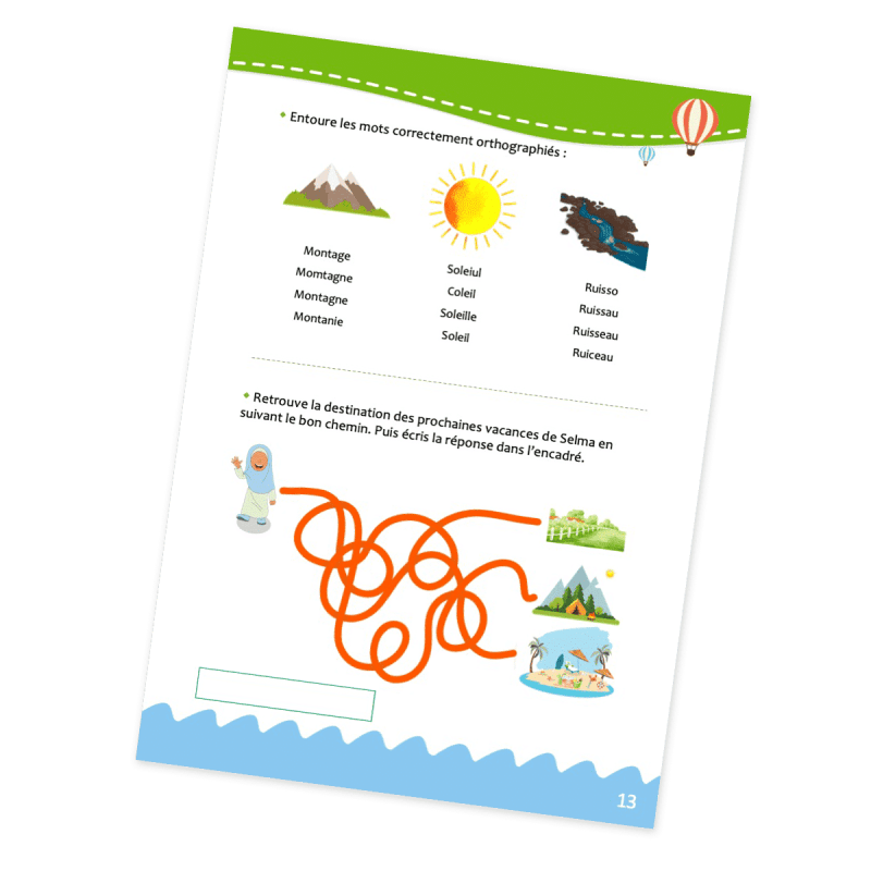 Mon Cahier D'activités Dini 6 - 9 Ans - Dini En Ligne Al - imen