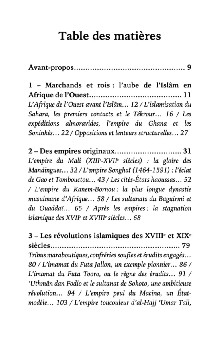 Une brève histoire de l’Afrique de l’Ouest islamique par ‘Issa Meyer Ribât Livre > Islam 9782491948573 Librairie Musulmane Al-imen